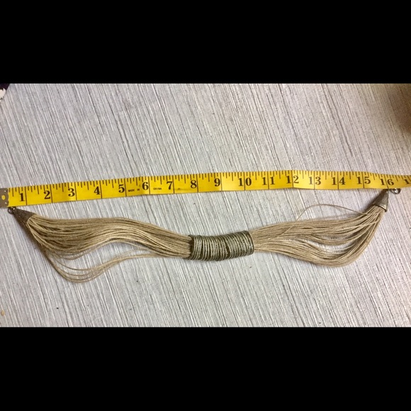 Quand Lili Cherche Titi Linen/Silver Necklace Made in France - Picture 6 of 9